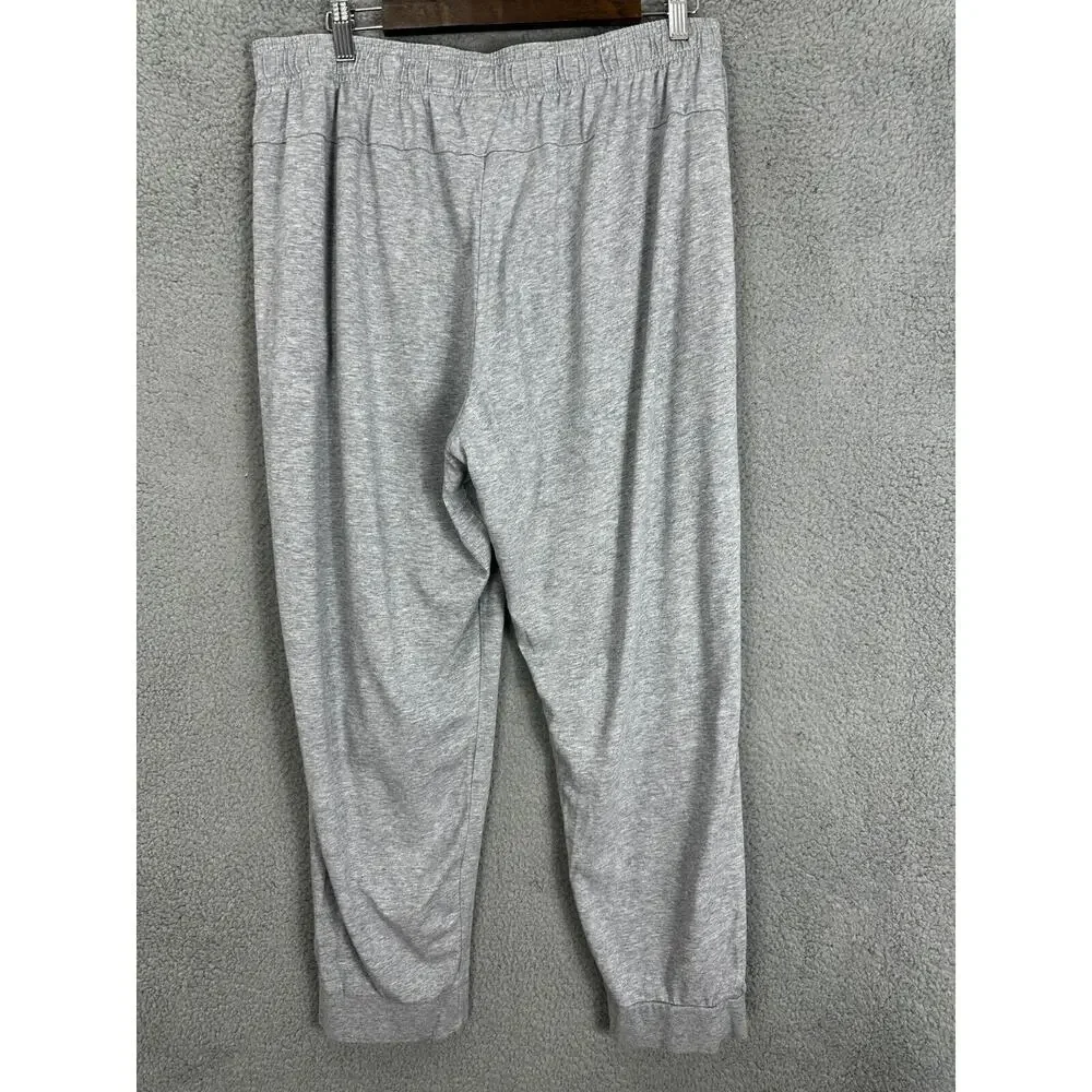 Adidas‎ Jogger Sweatpants Mens 2XL Gray Logo Lightweight Gym Outdoors Gorpcore